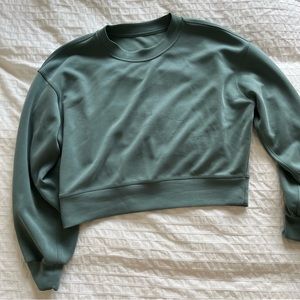 lululemon softstreme cropped sweatshirt